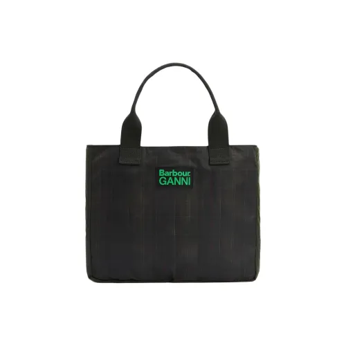 BARBOUR GANNI Коллаборация Полиэстер Тоут Сумка Сумка для покупок Сумка Женская Зеленая