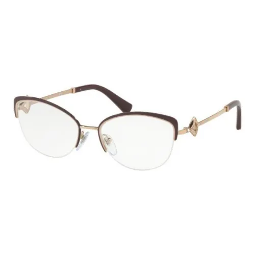 BVLGARI Металл Нерегулярная форма Оправы для очков Женские Золото