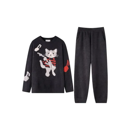 MIOJUER Пижамный комплект женский темно-синий