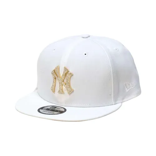 New Era Хлопковые кепки унисекс белые