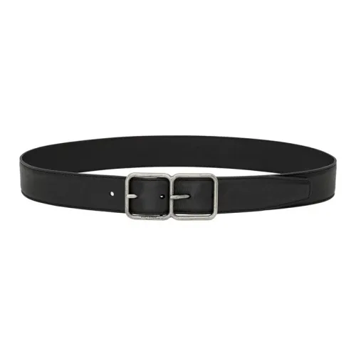 SAINT LAURENT Кожаные ремни Унисекс Черный 3,5CM