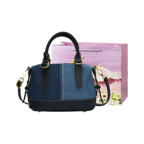 Bansusu ПУ (полиуретан) Панель из денима Сумка через плечо Стандартная Унисекс Черный Темно-синий Светло-синий