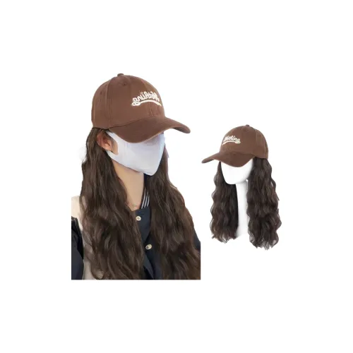 YUNQING Длинная парик с кудрявыми волосами для женщин полный комплект холодный коричневый длинные кудрявые волосы