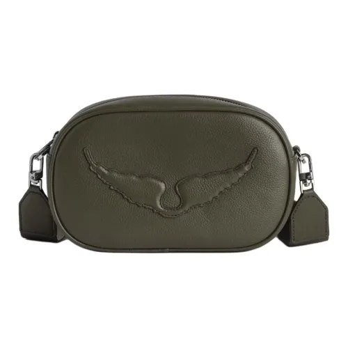 Zadig Voltaire Сумка через плечо из коровьей кожи женская хаки