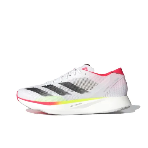 Adidas Adizero Takumi Sen 10 Амортизация Дышащий Легкий Низкий Топ Гоночные Беговые Кроссовки Мужские Белые