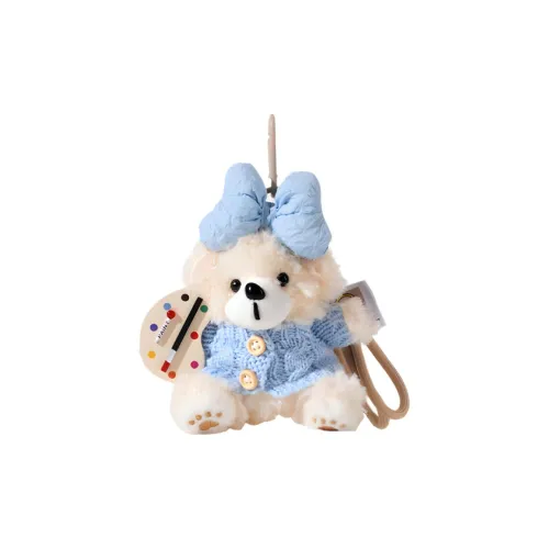 Восемь Тон Слон Большой Бант PAINTER Обнимающий Медвежонок Кукла Плюшевая Подвеска 14 см Высота