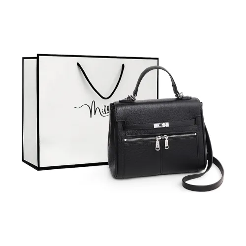 MILLIE'S Сумка из коровьей кожи с синтетической кожей сумка через плечо сумка на плечо стандартная женская слоновая серый черный