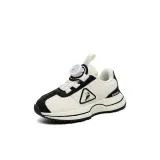 Кожаный верх - белый, черный