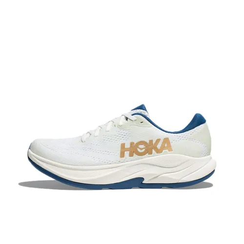 HOKA ONE ONE RINCON 4 Противоскользящий Устойчивый к истиранию Низкий Топ Повседневные Беговые кроссовки Мужские Белые