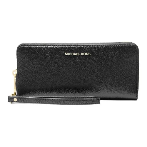 MICHAEL KORS Jet Set Travel Кожа Кошелек Большой Женские Черный