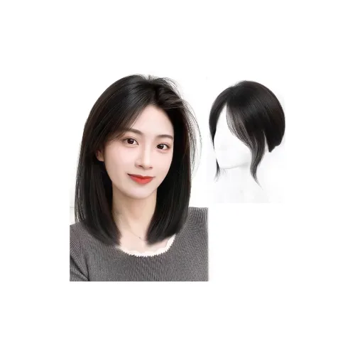 YUNQING Золотая нить Гороховый узор Bangs Парики