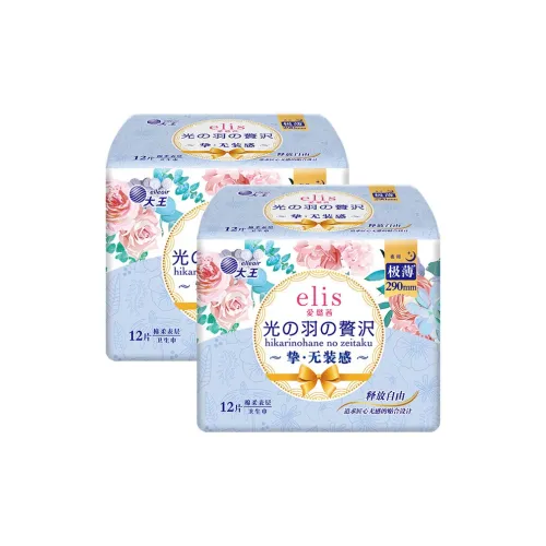 Elis Ночные прокладки 290 мм Night Use Radiant Feather Luxury Comfort Collection Ultra Тонкие и Soft Cotton
