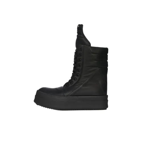 RICK OWENS совместный бренд RO Hollywood High Топ Скейтборд Кроссовки Мужские Черные