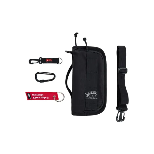 Rough Enough Нейлон Держатель для паспорта Стандартный Унисекс Черный