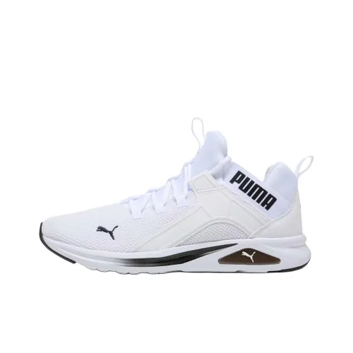 PUMA Enzo 2 Slip-resistant Abrasion-resistant Low Top Casual Running Shoes Men's White Black PUMA Enzo 2 Противоскользящий Устойчивый к истиранию Низкий Топ Повседневные Беговые Кроссовки Мужские Белый Черный