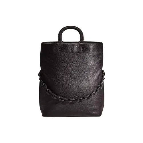 COACH Rowe Natural Pebble Кожа Одно Плечо Сумка Большая Мужская Черная