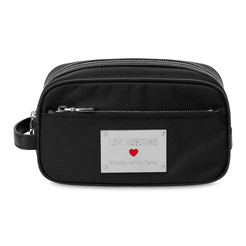 LOVE MOSCHINO Полиэстер Туалетная сумка Женская Черная
