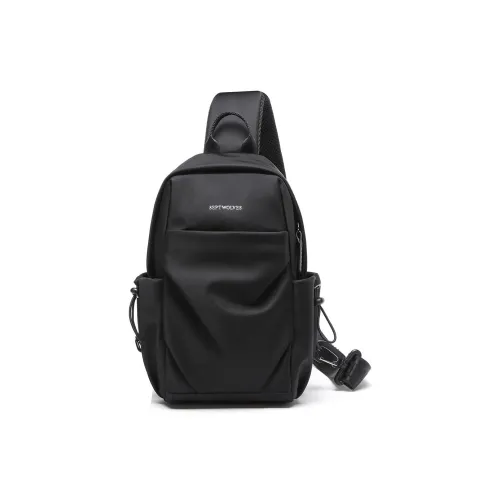 SEPTWOLVES Ткань Sling Сумка Средний Мужской Черный