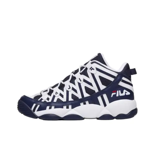 FILA Stackhouse Spaghetti Баскетбольные кроссовки MID Топ Синий Мужской