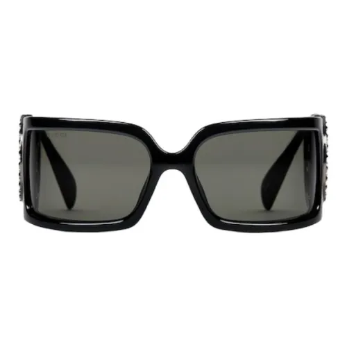 GUCCI Литьевые Солнцезащитные очки Нерегулярной формы Женские Черные