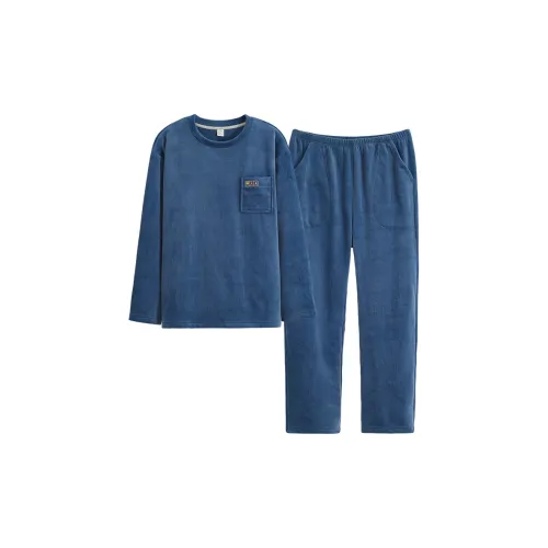 SHAQIAN Синий Мужской Пижамный Комплект