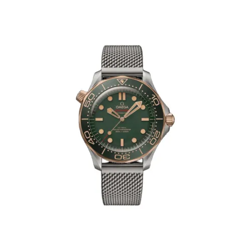 OMEGA Автоматический Механический Часы Мужские Seahorse Series 300m Diving Watch 42 мм Зеленые