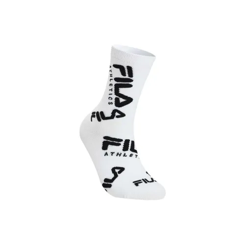 FILA Фитнес 1 шт Нефритовый белый WT Женские Колено высокие Носки