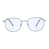 Графитовый черный, серебряная оправа, защита от синего света, технология