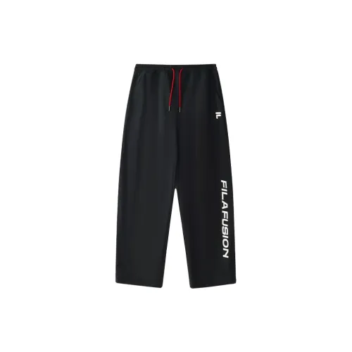 FILA FUSION Вязаные тренировочные брюки мужские цвет угольно-черный