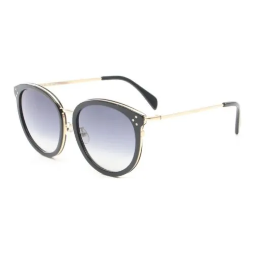 CELINE Металлический Ацетат Кошачий Глаз Солнцезащитные Очки Женские Черные