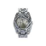 Спокойный Серебряный [В комплекте с Серебряным Кубинским Браслетом + Городской Техвир Коробка для Часов]