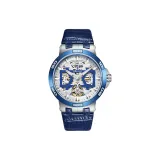 Белый корпус, синий циферблат, синий ремешок - UM-RLRB