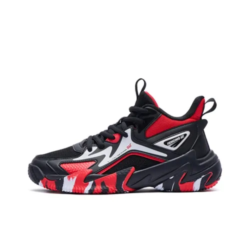 361°KIDS Hummer 2,0 Детские баскетбольные кроссовки MID Топ Угольно-черный/Энергия Красный/361° Белый Унисекс