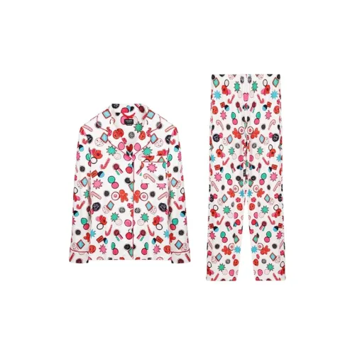 Kate Spade FW24 Пижамный комплект женский молочно-белый