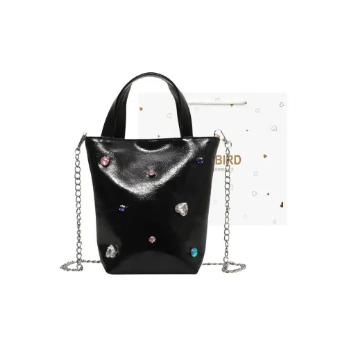 CORE BIRD ПУ (полиуретан) Сумка через плечо Женская Черный Экрю Розовый Серебряный