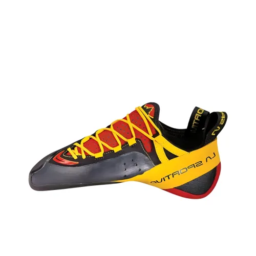 LA SPORTIVA Slip-resistant Abrasion-resistant Low Top Climbing Shoes Unisex Red Black LA SPORTIVA Противоскользящая Устойчивая к истиранию Низкий Топ Обувь для скалолазания Унисекс Красный Черный