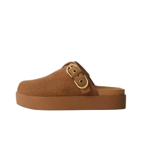 RAG BONE Домашние тапочки Женские Коричневый