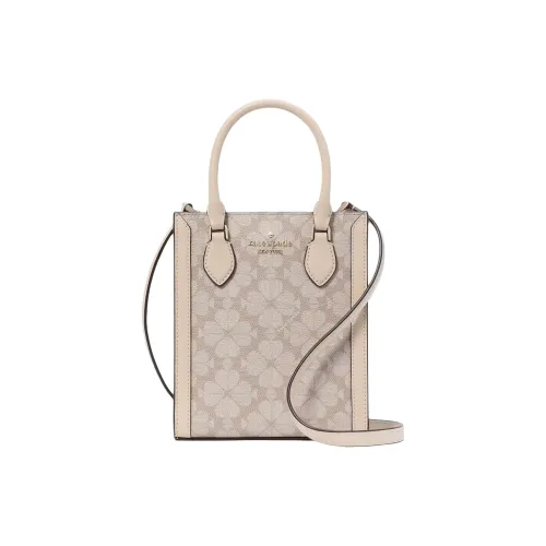 Kate Spade Цветочный дизайн Искусственная кожа Тоут Сумка Сумка для покупок Сумка на плечо Сумка Мини Женская Темно-бежевый Желтый