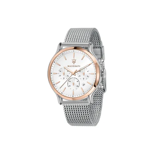 Maserati Мужские часы Кварцевый механизм Белый циферблат
