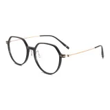 Яркий черный | Розово-золотой-C13 & Защита от синего света 0 диоптрий Без рецепта Линзы