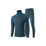 Водолазка Комплект (Синий) с Термическим Бархатом/Бесшовный Антибактериальный