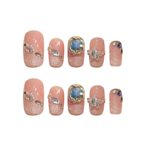 Song Biography Сверкающий страз Элегантность Сверкающий страз Лак для ногтей 25mm Средний LADDER