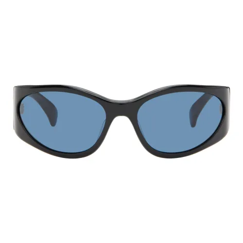 KENZO Ацетат Прямоугольные Солнцезащитные очки Мужские Черные