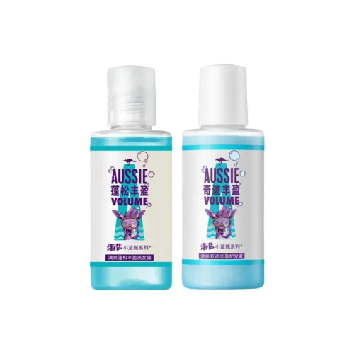 AUSSIE Small Blue Bottle Полный Морская соль Sample Наборы Шампунь и Кондиционер для ухода за волосами Чистка 50мл+50мл