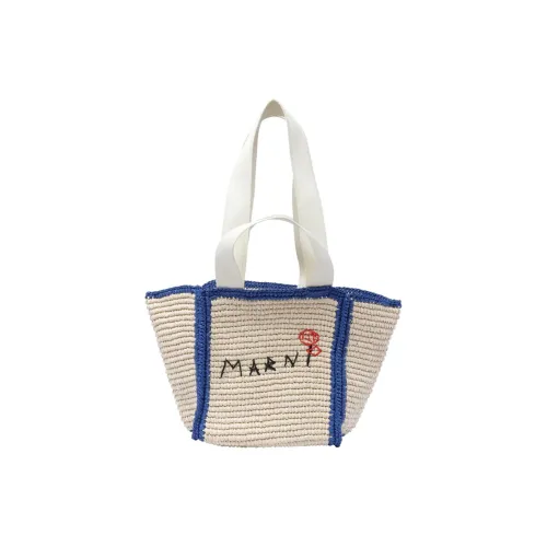 Marni Вискоза Тоут Сумка Сумка для покупок Сумка на плечо Сумка Маленькая Женская Бежевая
