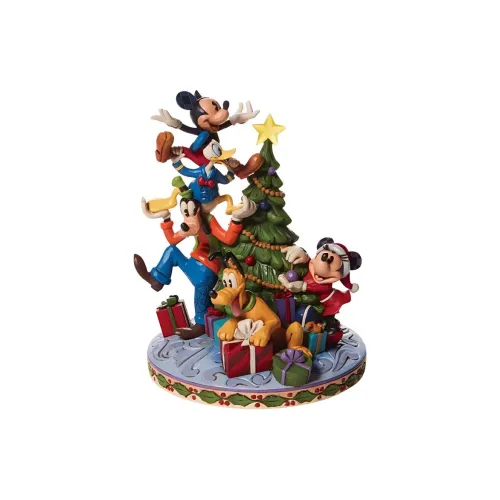 Диснеевские персонажи Микки Маус и друзья Рождественская елка Украшение с огнями Модные фигурки