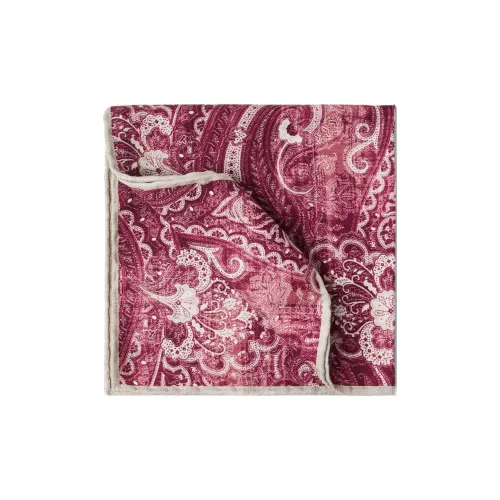 BRUNELLO CUCINELLI Шелковые шарфы Мужской Бордовый