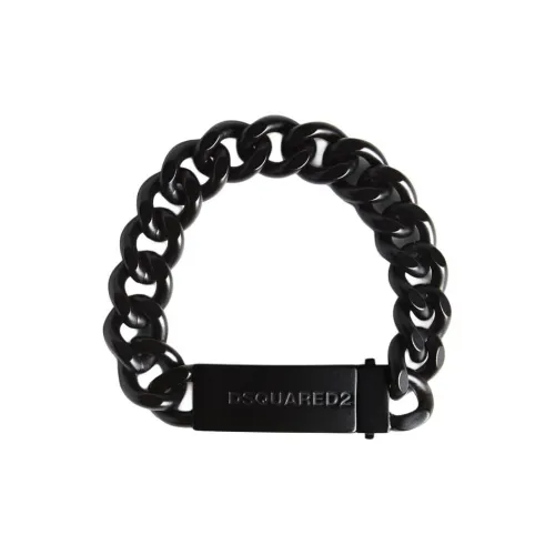 DSQUARED 2 Браслеты из латани Мужской Черный