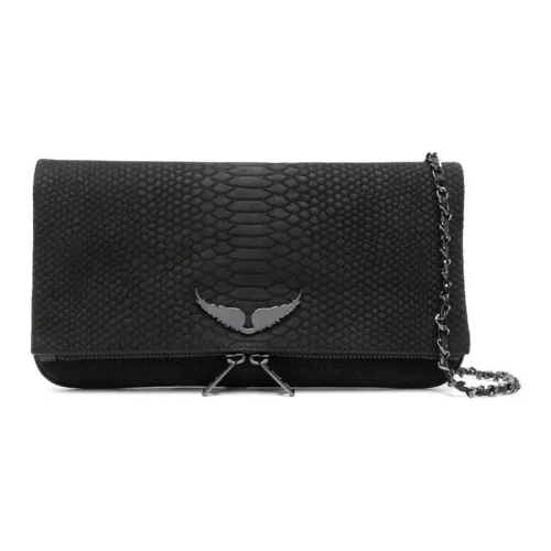 Zadig Voltaire Телячья кожа Сумка через плечо Женская Черная