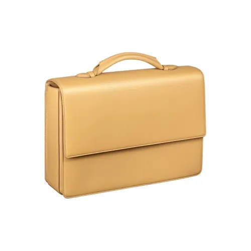 Cartier Must De Cartier Телячья кожа Дубленая Сумка для ноутбука Мужская Рыжевато-коричневый